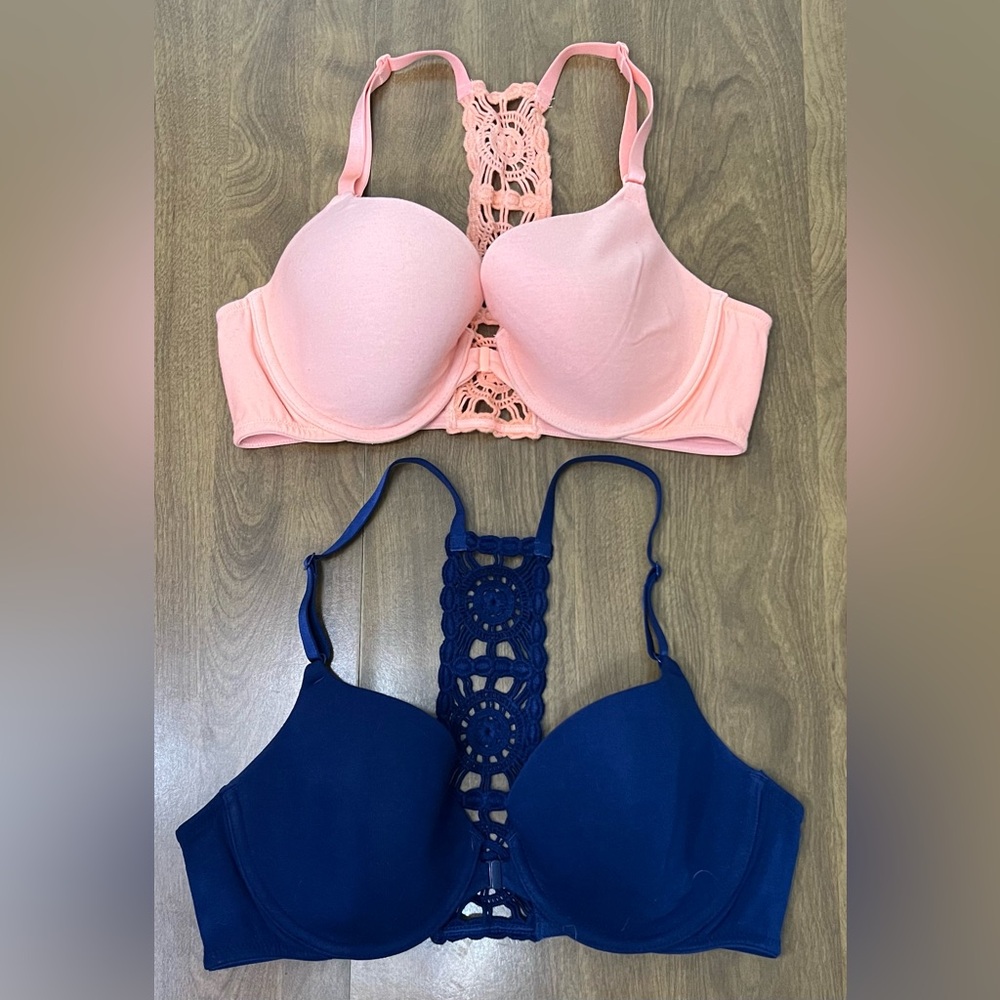VS Crochet Racerback Bra Set